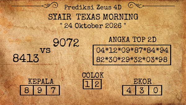 Prediksi Texas Morning